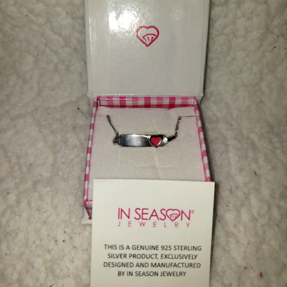 Child / Baby Sterling silver i.d. bracelet